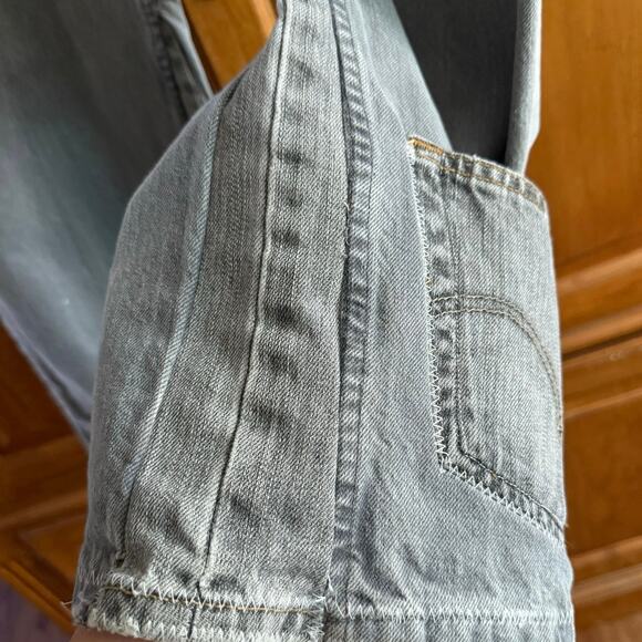 LEE vintage jeans relaxed fit REWORKED upcycled modified re worked 38 x 30 mens - Picture 5 of 16